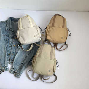 New 2025 Casual Versatile Mini Travel Backpack Lightweight Crossbody Dual-use Bag for Women Nylon Material Street Trend Style