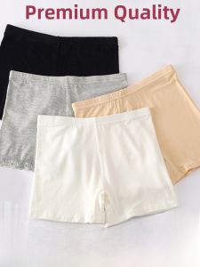 Girls Safety Pants Summer Thin Modal Double Layer Crotch Anti-Light Bottoming Shorts Antibacterial Underwear Kids Inner Shorts