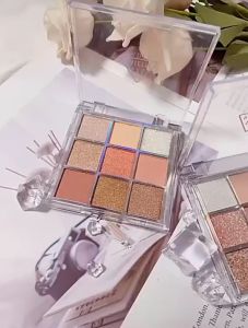 Eyeshadow Korea 9 Warna glitter Waterproof/Eye Palette jaded Korea 9 Warna Glitter Waterproof dan Tahan Lama