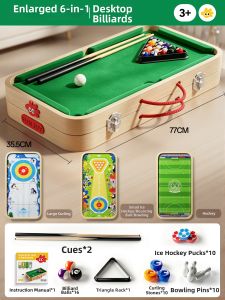 FUZAO | 6-in-1 Educational Kids Pool Table