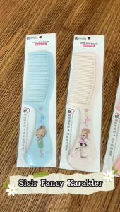 Sisir Fancy Karakter + Gagang Anti Kusut / Hair Comb Lurus Motif Kartun Super Tebal Bahan Berkualitas / Sisir Anak Dewasa - HOMIA