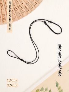 สร้อยคอทองคำพร้อมเชือกผูกแหวน สร้อยคอพระพุทธเจ้า โซ่หยกไข่มุก เครื่องประดับแฟชั่น งานฝีมือทำมือ