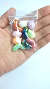 DIY Blingz 5 sets UV Acrylic Tulip Beads Assorted Mix Color for DIY Bracelet Necklace Jewelry Making