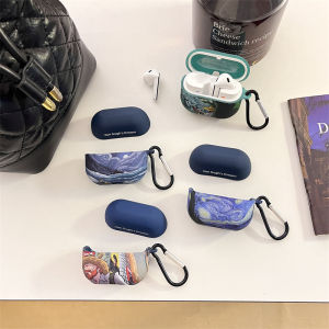 Van Gogh Design Wireless Bluetooth Earphone Case Compatible with Samsung Galaxy Buds3 pro Protective Cover for Men And Women Cute Cartoon Charging Case Box