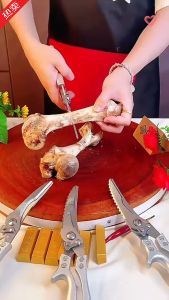 Professional Chicken Bone Scissors Upgraded Poultry Shears Cutter Stainless Steel Turkey Meat Fish Vegetables Kitchen Scissors