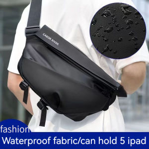 mens waterproof multi-functional chest bag mens personal shoulder bag crossbody bag