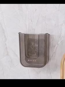 1/2PC Wall Mounted Wet Wipes Transparent Self-Adhesive Paper Towel Box Non Perforated Bathroom Toilet Paper Holder Home Storage