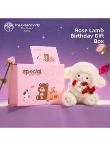 The Green Party | Rose Sheep Plush Toy
