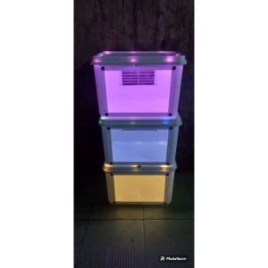 Kandang hamster box modif kaca akrilik lampu hias perlengkapan