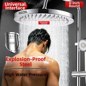 YALANDENG | Stainless Steel Large Face High Pressure Shower Head