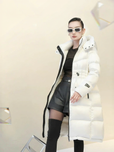 Guvet | Áo Khoác Lông Vũ Hooded Dài Ấm Cho Phụ Nữ Mùa Đông