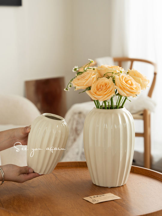 Picture of French Style Ceramic Rose Flower Vase Ancient High-End Home Decoration ...