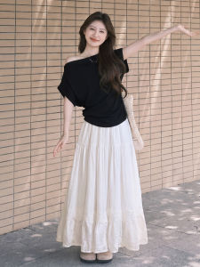 YAYANGREN | White Lace A-line Skirt
