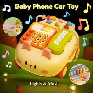 Baby Early Education Educational Telephone Toy Car Lighting Sounding Musical Toys Simulation Telephone Toys