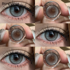 Bio-essence | Bio-essence Brown Color Contact Lenses with Prescription Natural Blue Contact Lens Green Pupils -0.00~-5.00 Daily Disposable
