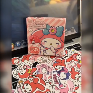 Sticker Gift Box 美乐蒂卡通礼盒装贴纸 Set Pelekat Hadiah Comel DIY Hiasan Buku Skrap Melody Cute Sticker Collection Scrapbook