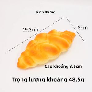 NeeDoh | Đồ Chơi Mềm Mại Hình Bánh Mì PU Đàn Hồi Chậm - Đồ Chơi Giảm Stress Hình Bánh Mì Baguette & Ốc Biển Thiết Kế Sáng Tạo Vật Trang Trí Cho Người Lớn