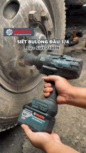 Máy Siết Bulong WORKFIX - IW2100N Đầu 3/4 Lực Siết 2100 N.m Mở Ốc Bánh Xe Tải Xe Khách