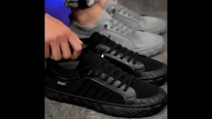 ISARO giày nam Lưới thoáng khí phía trên Đế chống trượt chống mài mòn bay đan giày thể thao