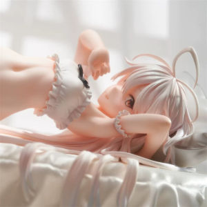 SSR FIGURE Original Authentic Lin Kewei Waking Up White Haired Girl Anime Figure Lying Pose Collectible Statue For Anime Fans