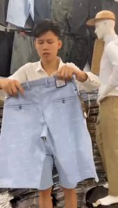 Quần Short Tây Nam 3D Form Ôm Co Giản Nhẹ Quần Short Thoáng Mát Chất Liệu Cotton Dày Dặn Giặt Không Xù Không Nhăn Không Phai Màu Có 4 Túi Trước Và Sau.