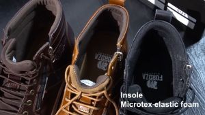 Sepatu Sneakers Pria Zipper Casual Kulit High Top 7 Hole Tali Q704