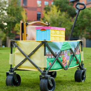 YINSHANG | Cartoon Dopamine Portable Foldable Hand Cart