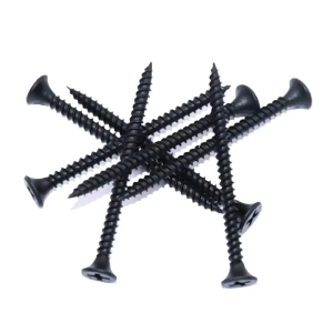 Black Screw Drywall Screw Gypsum Screw for Wood and Metal Self-tapping Flat Head Screw Hardware