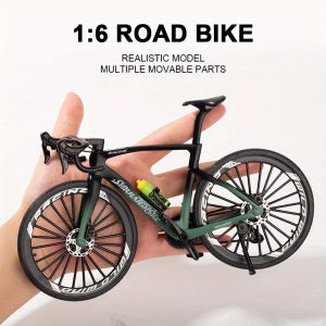 Vintage Metal Mountain Bike Model Desktop Mini Alloy Classic Bicycle Toy Die-Cast Finger Model Home Decoration