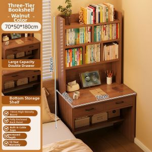 OYIla | Desk with Bookshelf Small Spaces Suitable for Students and Adults