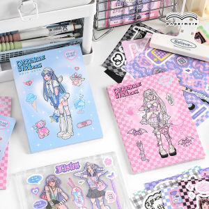 Cute Anime Character Stickers Decorative Pasting DIY Sweet Style Korean Japanese Cartoon Guka Decorative Decals