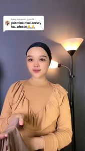 Pashmina instan inner oval premium bahan jersey