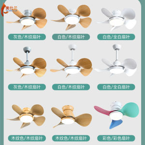 New Arrival Ceiling Electric Fan Lamp Ceiling Fan Lights Aisle Balcony Restaurant Bedroom and Household Modern Minimalist Wood Grain Small Droplight