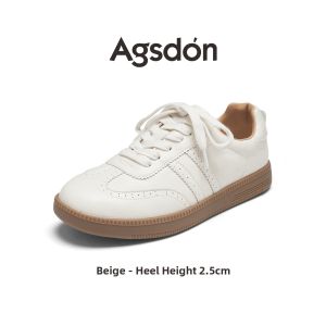 Agsdon | Lightweight Casual White Sneakers