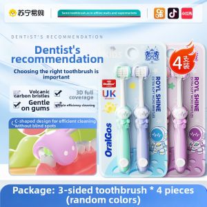 Childrens Soft Bristle Toothbrush Three-Sided Oral Care for Ages 3 to 6 during Tooth Replacement Period Brand Flagship Store