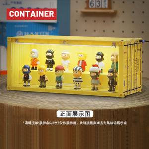 Blind Box Display Box Figure Toy with LED Light Display Rack Dustproof Acrylic Toys Container Storage Box Gifts