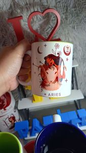 zodiac sign mug with description signs symbols ceramic inner color hot cold drink cups zodiac lady design unique sublimation