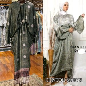 Sabita Kaftan Maxmara Payet DP Studio by Dian Pelangi LIMITED EDITION Busana Muslim Maxi Dress Gamis Gaun Outfit Pesta Pernikahan Kondangan Lebaran Formal Wanita Hijaber Cantik Anggun Modis Modern Simple Elegan Mewah Model Korea Terbaru Motif Kekinian