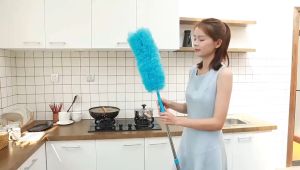 KOZI Feather Duster Washable Anti Static Duster with Soft Microfiber for Cleaning Car Cleaning Tool (RANDOM COLOR)