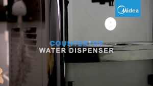 [FREE INSTALL] MIDEA Tabletop Water Dispenser Hot & Cold with 4 Antibacterial Filter Halal Certified - 1672T