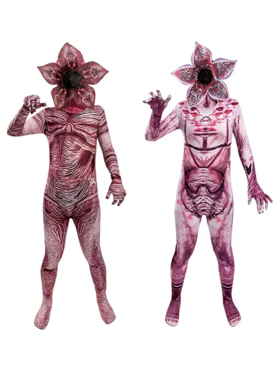 Horror Zombie Cosplay Costume Halloween Thriller Prank Biodiversity Carnivorous Plant Adult And Children's Masquerade Outfit