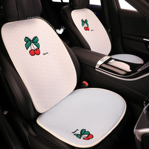 Đệm Ghế Ô Tô Dễ Thương Đa Năng Cho Mọi Mùa Đệm Ghế Ô Tô Mới Nửa Bao Phủ Ba Mảnh Đệm Ghế Ô Tô Chất Liệu Polyester