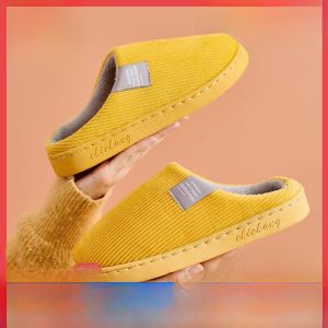 Dép Đi Trong Nhà Mùa Đông Bằng Cotton Đế Dày Chống Trượt Lót Lông Cừu Cho Cặp Đôi Dùng Trong Nhà Đế EVA Dép Bệt