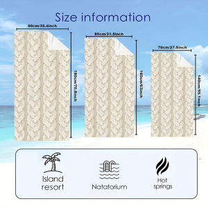 BILIBILI | Cream Cable Knit Beach Towels Ultra Lightweight Quick Drying Super Absorbent Summer Essential Fast-Drying Towel for Beach