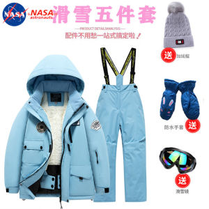 NASA New Arrival Childrens Ski Suit Boys Girl Childrens Northeast Snow Country Travel Skiing Professional Combo Full Set