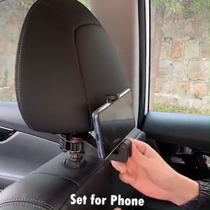 CAROCITY Car Headrest Hook with Phone Holder Seat Back Hanger
