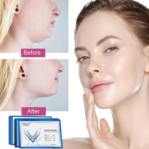 Ready stock 3d mask v shape face lifting slimming belt double chin remove massage face anti wrinkle original face mask 5pcs/box提拉瘦臉面膜v臉神器