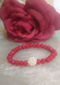 Gelang kristal Ceko cantik penganti perhiasan emas