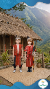 Baby Fourths Couture Students Traditional Igorot Costume at the Buwan ng Wika School Event