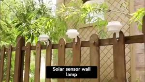 XIWANGFire | 1-4 Pack Solar Gutter LightsPorch LightsWall LightsOutdoor Garden LightingPathFencePatioIdeal for Exterior Illumination